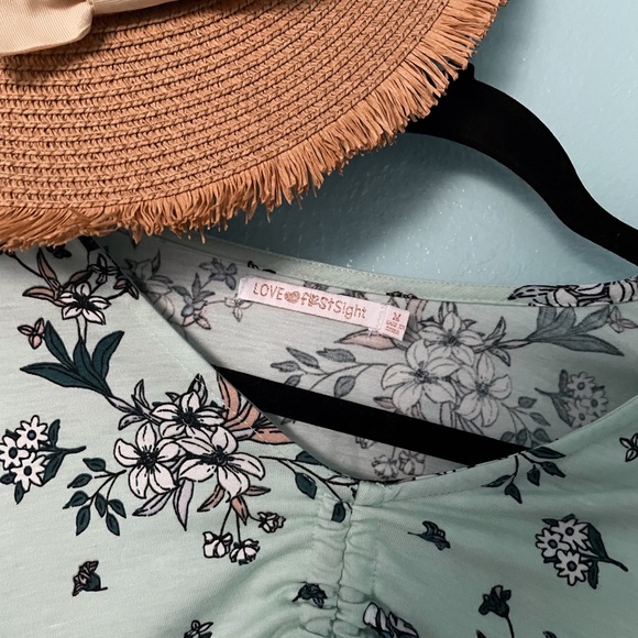 Floral Open Front Dress - Picture 2 of 3